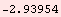 RowBox[{-, 2.93954}]
